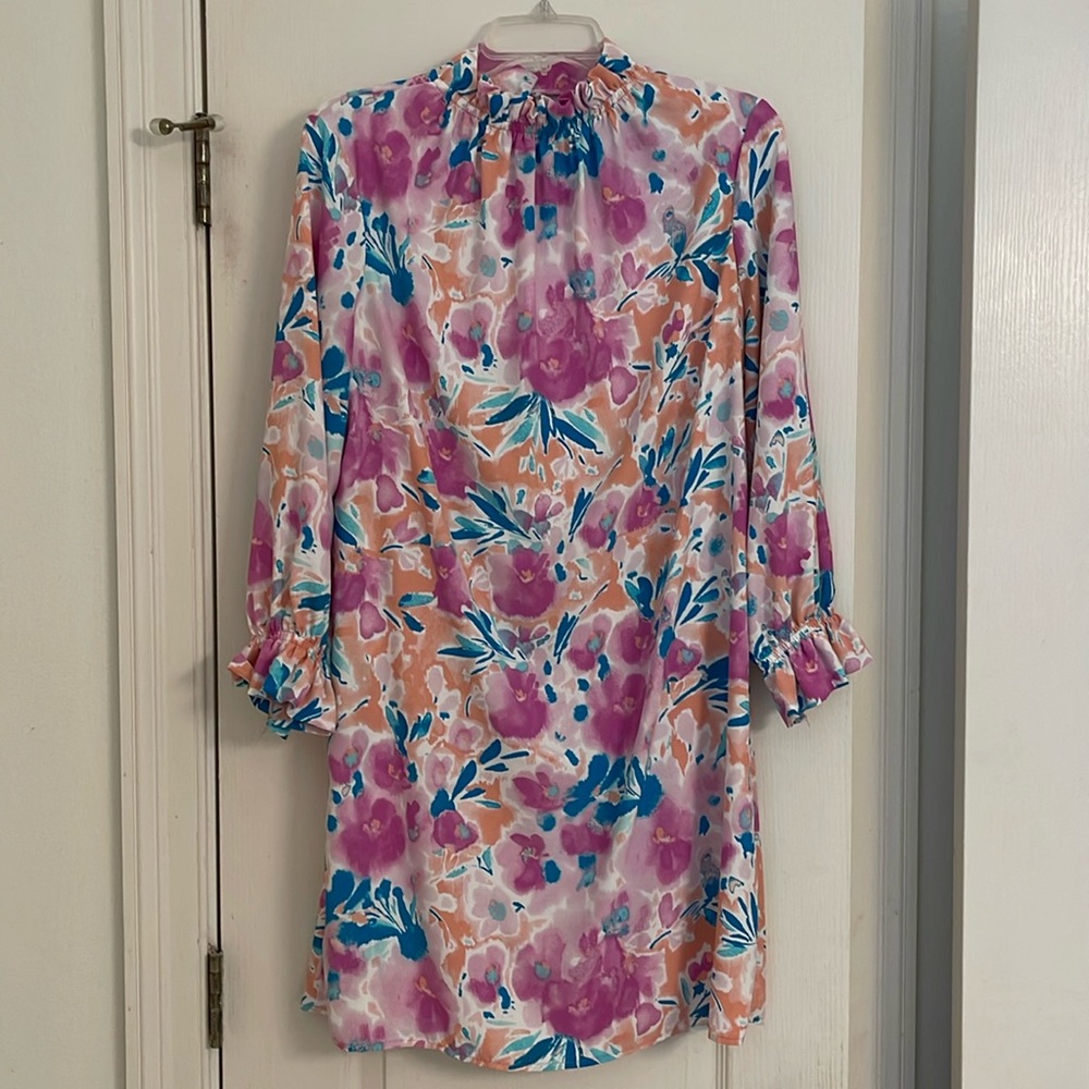 Mint Julep Boutique 3/4 sleeve short floral dress - Picture 1 of 2